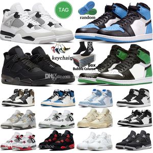 1s High Basketballschuhe UNC Toe Lost and Found Stealth Lucky Green University Blue Dark Mocha UNC 4 Military Black Cat Sail Canvas Craft Seafoam Herren Sportturnschuhe