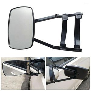 Acessórios interiores de alta qualidade lente de vidro espelho de reboque ajustável clip-on espelhos de reboque para caminhão de reboque suv fácil