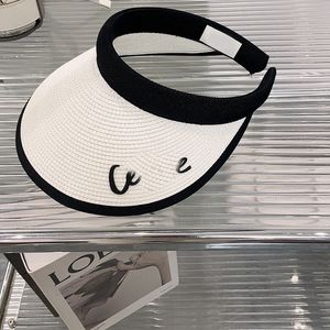 Chapéu de sol Designer Boné Feminino Masculino Visor Para Homens Feminino Letra C Visores Chapéus de Marca Atualizados Cap Bonnet Gorros Balde Ajustável 2304086PE