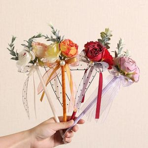 Fairy High-End Student Stationery Simulation Flower Pen Rose Gel School Office Supplies Writing Signing