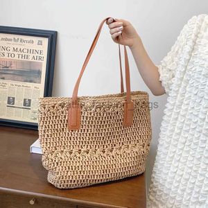 ショルダーバッグサマートップアンドルバッグ大容量女性織りトートアンドメイドファジョンSeasidecatlin_fashion_bagのシンプルなポータブル紙