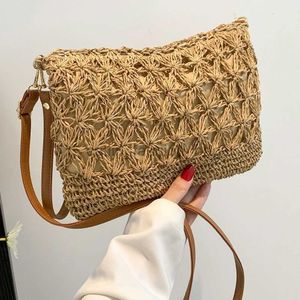 Shoulder Bags Women Kniing Designer Straw Crossbody Soulder Bag Large Fasionalbe Pure Tote Bags Commuter andbag Woven Bagcatlin_fashion_bags