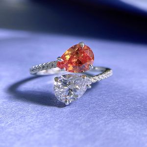 Снейк -топаз бриллиантовый кольцо 100% Реал 925 Серебряные серебряные обручальные кольца для женщин для женских свадебных украшений