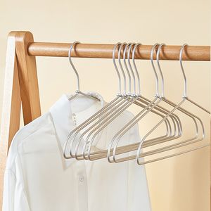 HANGERS RACKS 10 Byxor Hanger Silver Aluminium Alloy Storage Rack Non Slip Coat Pants Hanger Garderob Hanger Organizer 230408