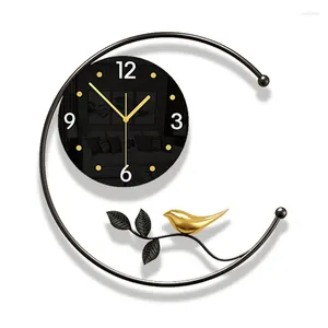 Duvar Saatleri Moda Oturma Odası Saat Büyük Basit Yaratıcı Sessiz Sevimli Modern Işık Lüks Reloj De Pared Ev Dekor