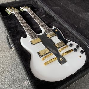 2024 Çift Boyun G-markalı gitar Sabit Kılıf Ücretsiz Nakliye ABD