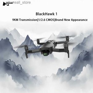 Droni Hubsan Black Hawk 1 GPS Drone 4k Profesional 5G WIFI 9 km Trasmissione 1/2.6 CMOS Gimbal Camera RC Elicottero Quadcopter Q231108