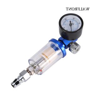 Freeshipping Mini Regulator ciśnienia powietrza aluminium w sprayu pistolet do sprayu Regulator Wskaźnik Wodnych Trap Filtr pneumatyczne Narzędzia pneumatyczne Hiaqo