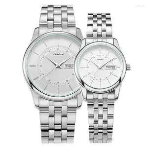 Wristwatches Business Quartz Watch Couple Men's And Women's Steel Band Replacement 9832