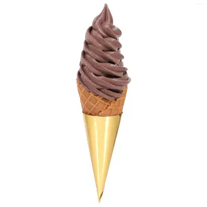 Party Decoration Realistic Ice Cream Cone Model Simulation Pretend Toy Pography Prop