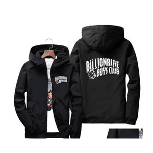 Giacche da uomo Mens Designer Luxury Highquality Windbreaker 2021 Autumn Fashion Jacket Billionaire Hooded Casual Men Drop Delivery Ap Dhrom