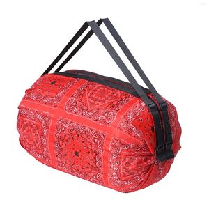 Duffel påsar Portable fällbar ryggsäck Enkel axel förvaringskläder Oxford trasa resväska bagage handväska stor kapacitet dragkedja vandring