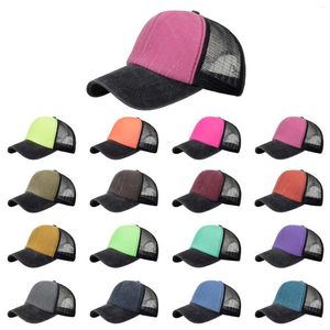 Berretti a sfera Sec Cappello Moda Donna Uomo Sport Hit Colore Berretto da baseball da spiaggia traspirante Hip Hop Sun Mens Mesh Women'S 2023