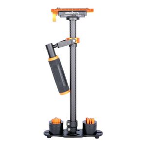 Freeshipping justerbar S60T kolfiberrör Utökad lenghth 60cm DSLR Videokamera Stabilisator Compact SteadyCam Minicam Steady Cam Eaalf