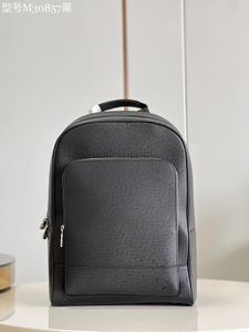 M30857 ryggsäck taiga läder laptop fack 1: 1 toppkvalitet 5a designer väska original verklig skjutit högkvalitativ tillverkare rese väska duffel väska halloween 39 cm