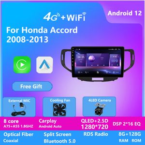 IPSスクリーン8コアAndroidカーラジオビデオGPS for Honda Accord 8th 2008-2013ヘッドユニットBluetooth WiFi USB Easy Connect