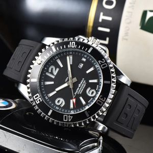 38% OFF relógio Breitl para homens três agulhas relógio de quartzo topo de luxo função calendário super moda pulseira de borracha montre de