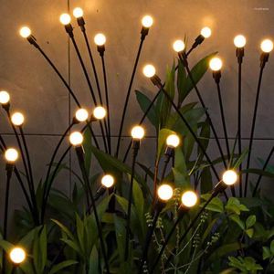 Solar Lawn Atmosphere Light Easy Installation Swing Decorative Pathway Landscape Lights Dimble Automatic Switch for Courtyard