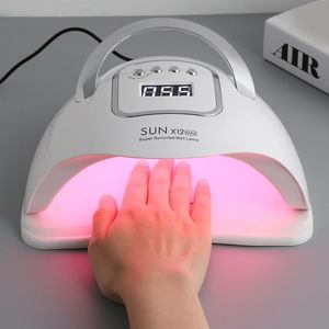 Essiccatore per unghie 280W SUN X12X11 MAX UV LED Lampada per unghie per manicure Gel per unghie Asciugatrice per smalto professionale Asciugatrice per unghie intelligente Strumento per salone 230407