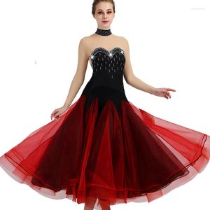 Sahne Giyim Balo Salonu Dans Yarışması Elbiseler Elbise Kız Foxtrot Tango Waltz Q093