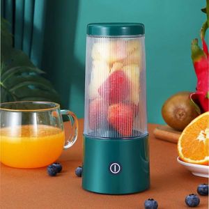 Juicadores de suco de frutas pequenas xícara de copo de 4 lâminas misturador de alimentos 350 ml espremedor de frutas sem fio para utensílios de cozinha em casa portátil P230407