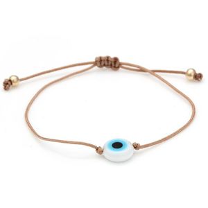 Charm Bracelets 20Pcs/Lot Lucky Eye Braided Blue Evil Bracelet Red Black Rope Chain Charm Adjustable Diy Jewelry For Drop De Dhgarden Dh9Zo