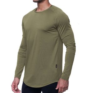 lu Männer Yoga Outfit Sport Langarm T-Shirt Herren Sport Stil Enge Training Fitness Kleidung Elastisch Schnell Trocknend Lässiger Stil