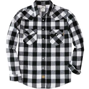 Mäns casual skjortor Dubinik Flanell Men's Long Sleeved Plain Weave Casual Pearl Button Up Shirt med två fickor 230408