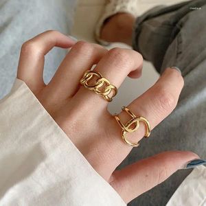 Cluster Rings YANGLIUJIA Metal Adjustable Ring European And American Style Personality Fashion Ms Girl Travel Wedding Accessories 2023