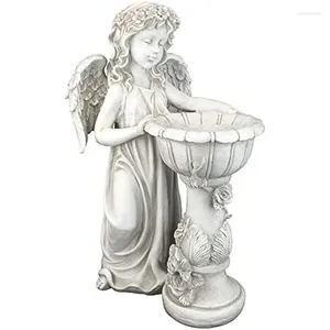 Garden Decorations Design Toscano Angelique's Splash Angel At Birdbath Statue Ornaments Outdoor