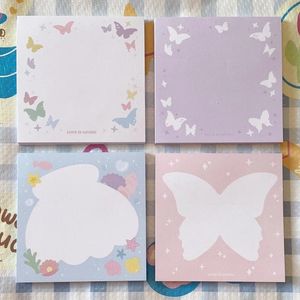 Sheets Cute Futterfly Seashell Memo Pad Decorative Note Paper Diy Scrapbook Diary Planner Message Notepad Kawaii Stationery