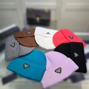 Folding Solid Color Autumn and Winter Woolen HatClassic Style Cashmere Warm Knitted HatComfortable Soft Elastic Triangle Patch Stacked Hat