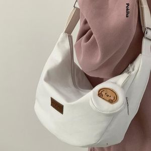 Torby wieczorowe mody pod pachami designerski dla kobiet na płótnie crossbody duża pojemność Dumpling Proste eleganckie torebki