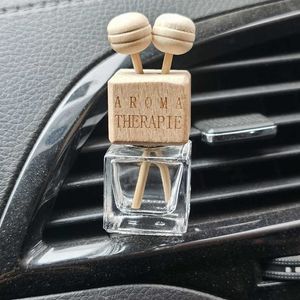 Interior Decorations 1 PC Car Perfume Pendant Carstyling Air Freshener Hanging Glass Bottle Auto Ornament Diffuser For Essential Oils AA230407