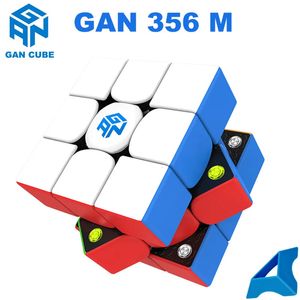 Magic Cubes GAN356M Magic Magic Cube ProfessionalGancube Gan 356m Speed ​​Puzzle AccesorieStoy Gan356 Oryginalne Cubo Magico 231019