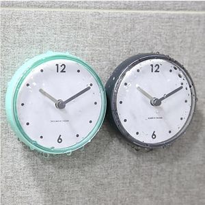 Wall Clocks Kitchen Mini Sucker Bathroom Anti-Fog Waterproof Clock Cooking Shower Study Fitness Timer Home Decoration