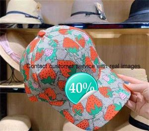 Ality Strawberry Baseball Caps Man's Cotton Cactus Classic Letter Caps Summer Women Sun Hats Outdoor Snapback Cap G