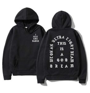 Herrtröjor tröjor Pablo Hoodie Mens Hip Hop Tracksuit Sweatshirts Pull Paris I Feel Like Paul Hoodies Men Women Winter Fleece Topszln231108