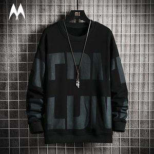 Herren Hoodies Sweatshirts Oversize Crewneck Print Sweatshirt Herren Frühjahr 2023 Korean Fashion Hoodie Streetwear Hip Hop Pullover Harajuku L