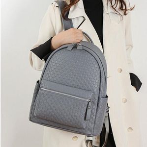 Ladies Bag na ramię 4 kolory styl college'u solidna skórzana student plecak prosty Joker Expossed Women torebka Duża pojemność moda podróżna plecak 11032#