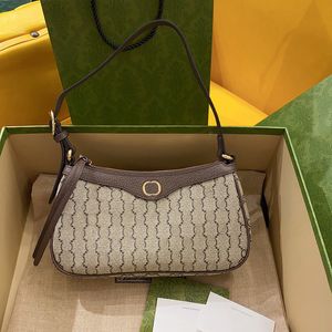10A TOP-Qualität Kleine Designer-Handtasche 25 cm Damen-Hobo-Tasche aus echtem Leder Canvas-Umhängetasche mit Box G077