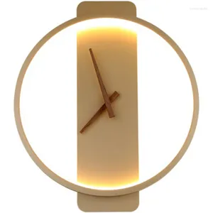 Wandlampen Nordic LED Kunst Uhr Design Wandleuchte Kreative Gang Schlafzimmer Wohnzimmer Hintergrund Dekor Licht Beleuchtung