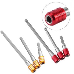 Freeshipping Hot Sale 60/100/150mm 635mm Hex Shank Screwnriver Extension Bit Holder (Red) Drill Bit Socket Qweip