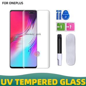 3d Uv Liquid Full Glue Tempered Glass For oneplus 11 ace2 10pro oneplus 8pro 7pro