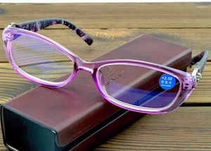 Женские солнцезащитные очки в маленькой фиолетовой оправе TR90, легкие гибкие очки ручной работы в стиле ретро, очки для чтения 0,75 1 1,25 1,5 1,75 до 4