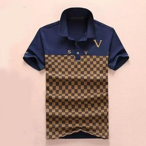 Mode polo man mens polos poloshirt topp tee kort ärm t-shirts designer lösa tees casual svart vit t shirt luxe vanlig t-skjortor för män tv977