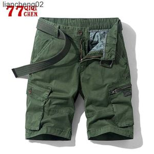 Shorts masculinos shorts casuais homens de verão moda 100% algodão zíper solto cargo shorts mensagens cor de cor sólida montanhismo de calça curta 38 w0408