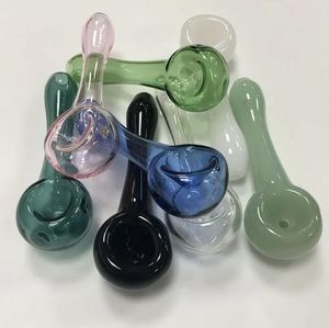 4.3inch Pyrex Glass Pipe Weight 30g choose Snowflakes Smoking Tobacco hand Pipes cigarette filter oil Burners Bowl