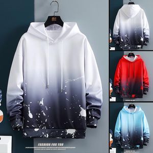 Erkek Hoodies Sweatshirts Sıçrama-mürekkep Erkekler İçin Gevşek Hoodie Kadınlar Sonbahar Boyalı Çeken Homme Ter Giyim Sudaderas Moletom