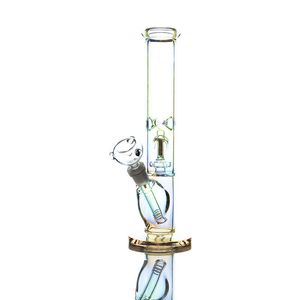 Heady Glass Bongs Ghohah/Electroplated Straight Pipe Ghohah、健康的で環境に優しい、効果的なろ過、本物でハイエンド